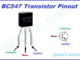 Bc547 transistor pinout diagram