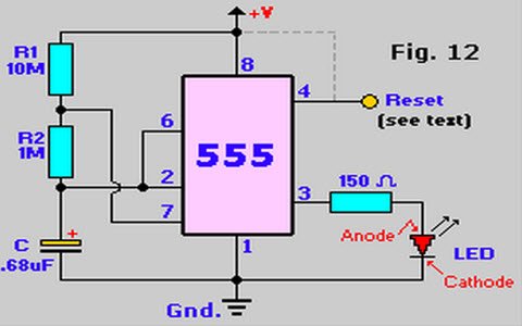 Astable Multivibrator using 555 timer
