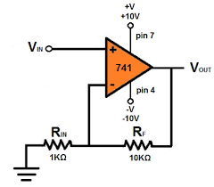 Non Inverting Operational Amplifiers | Circuit, Gain, Example